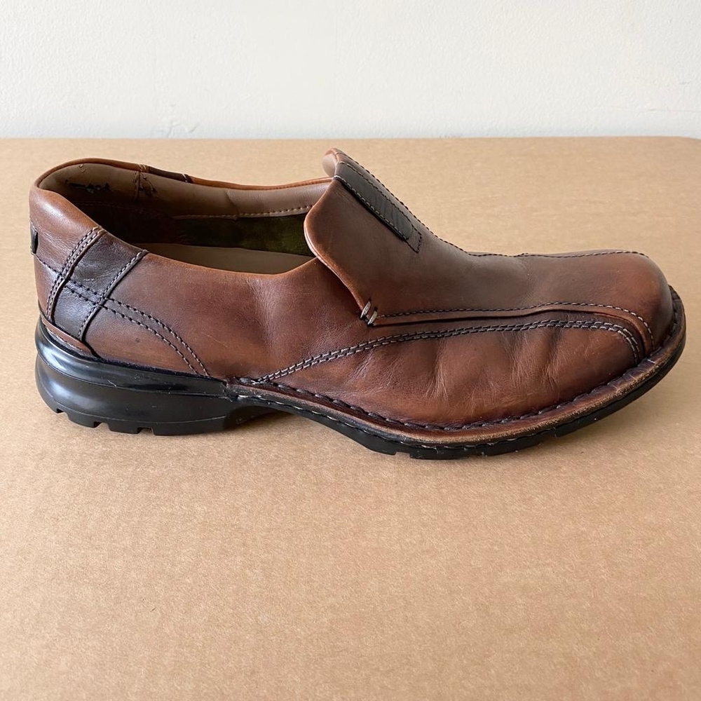 Clarks Loafers Escalade Step Slip-On Leather Upper Shoes - Picture 4 of 9
